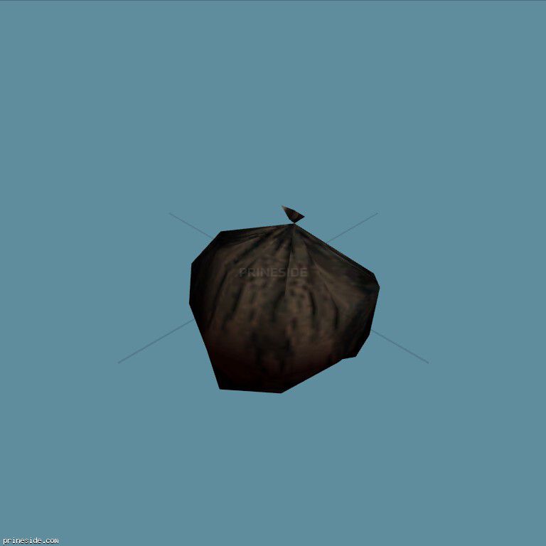 A small garbage bag (BlackBag2) [1265] on the dark background