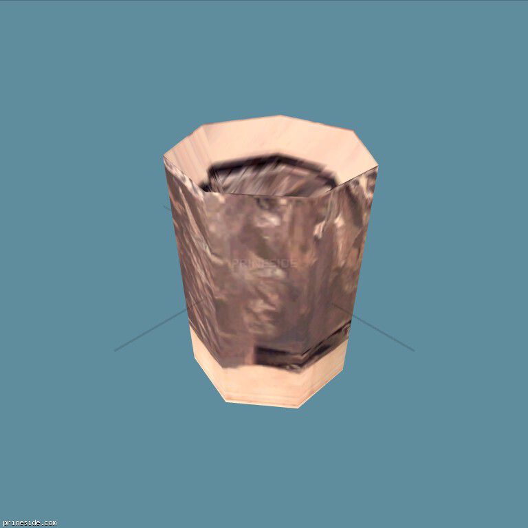 Trash can (BinNt14_LA) [1330] on the dark background