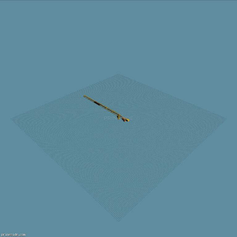 The tip of a construction crane (TwrCrane_L_02) [1394] on the dark background