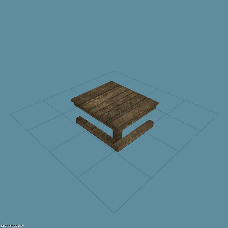 Destroy the wooden structure in the form of platform (DYN_PORCH_4) [1476] on the dark background