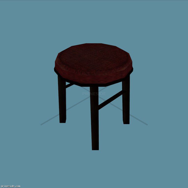 Круглый стул из бара (CJ_BARSTOOL) [1805] на темном фоне
