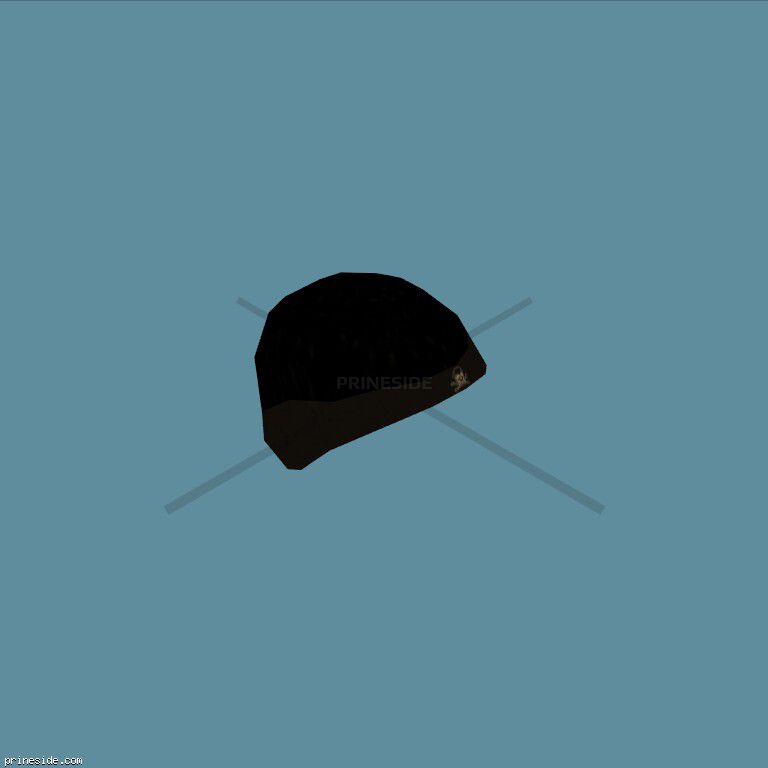 Черная шапка (HoodyHat3) [19069] на темном фоне