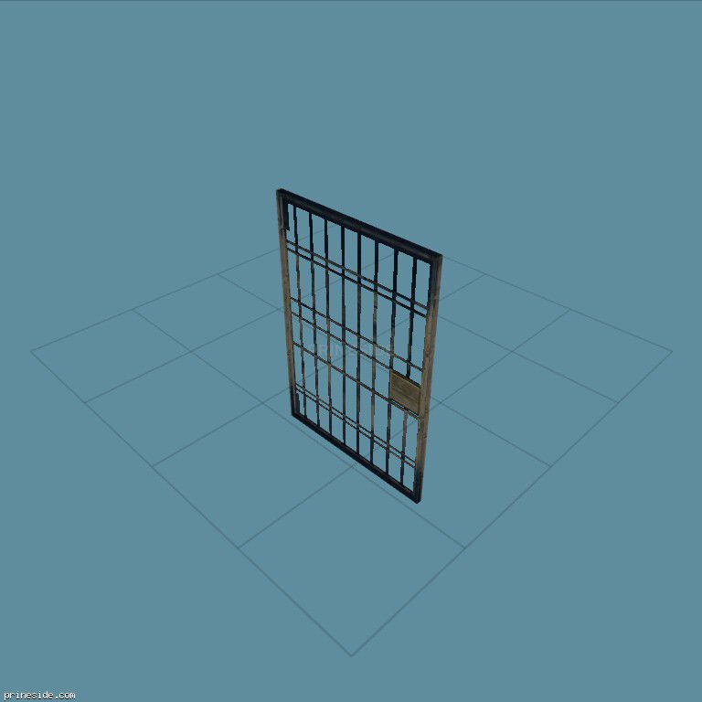 Door grille for prison cell (pd_jail_door01) [19302] on the dark background