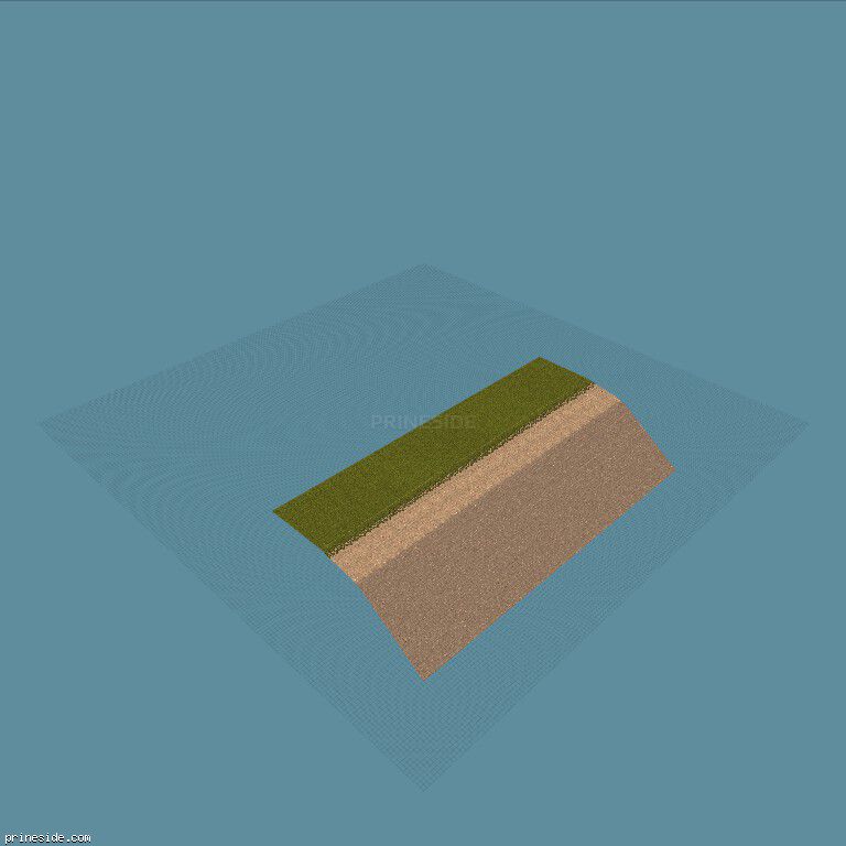 Part of the landscape with grass and brick tiles going under bias (Edge62_5x125Grass1) [19542] on the dark background