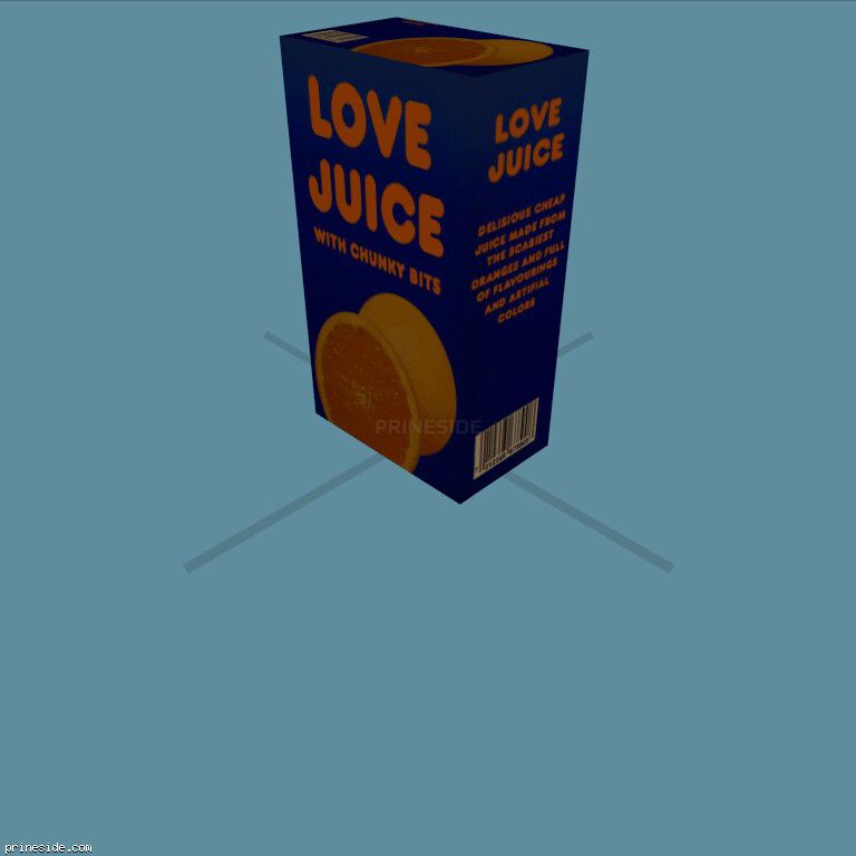 Packaging of orange juice (JuiceBox1) [19563] on the dark background