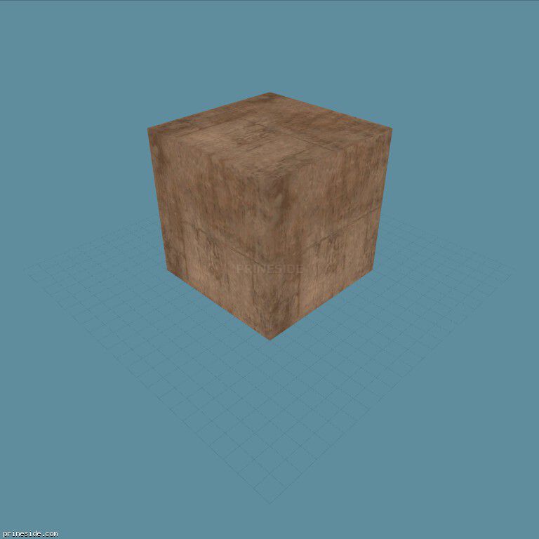 Concrete block (Cube10mx10m) [19791] on the dark background
