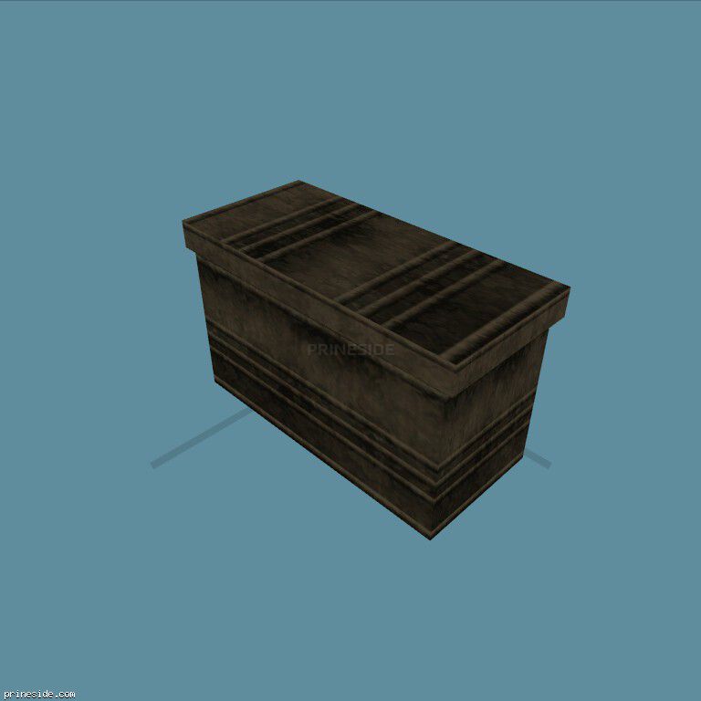 Закрытая коробка с боеприпасами (AMMO_BOX_M1) [2040] на темном фоне