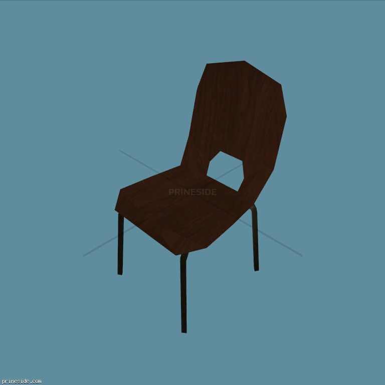 Wooden chair (MIKE_DIN_CHAIR) [2310] on the dark background