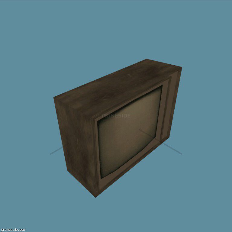 Серый телевизор (CJ_TELE_6) [2322] на темном фоне
