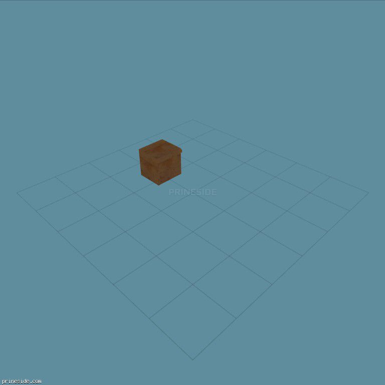 Небольшой, деревянный ящик  (LOW_CABINET_1_S) [2328] на темном фоне