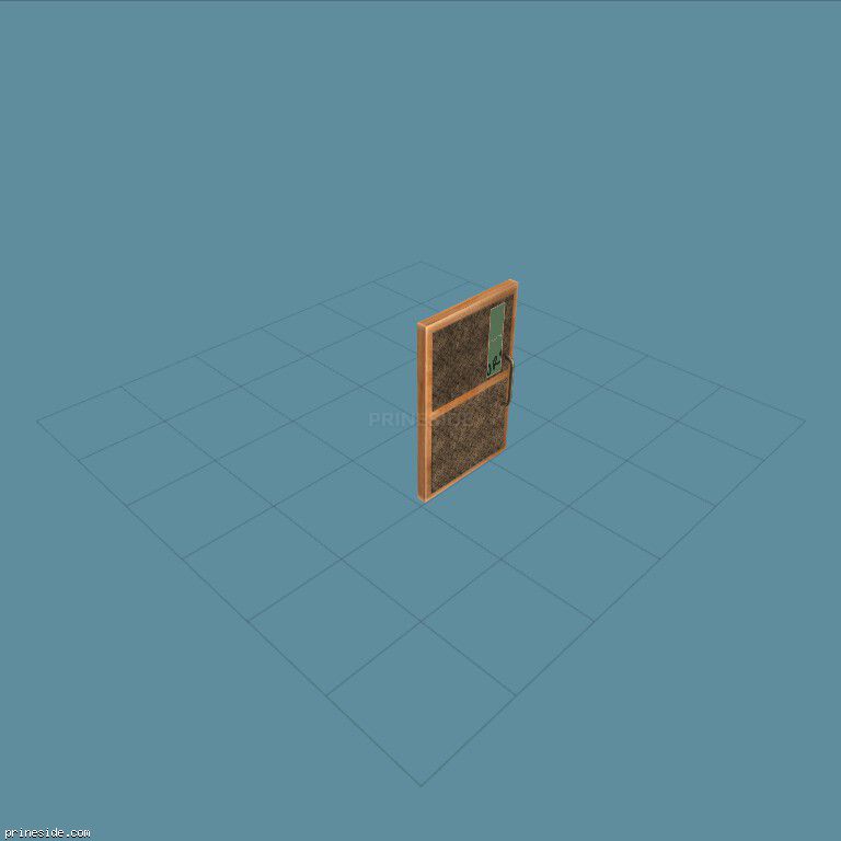Door with iron inserts  (CJ_SUBURB_DOOR) [2664] on the dark background