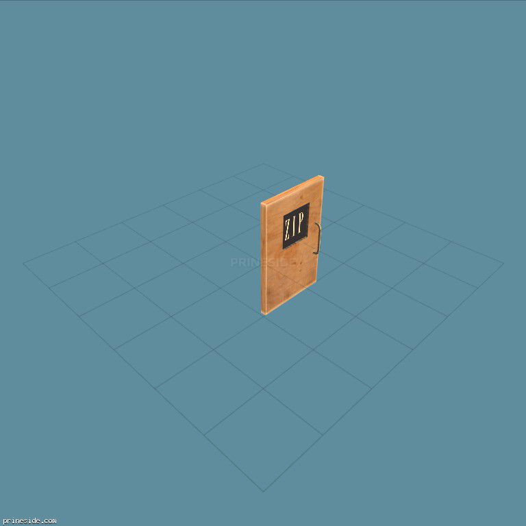 Door with logo (CJ_GAP_DOOR_) [2875] on the dark background