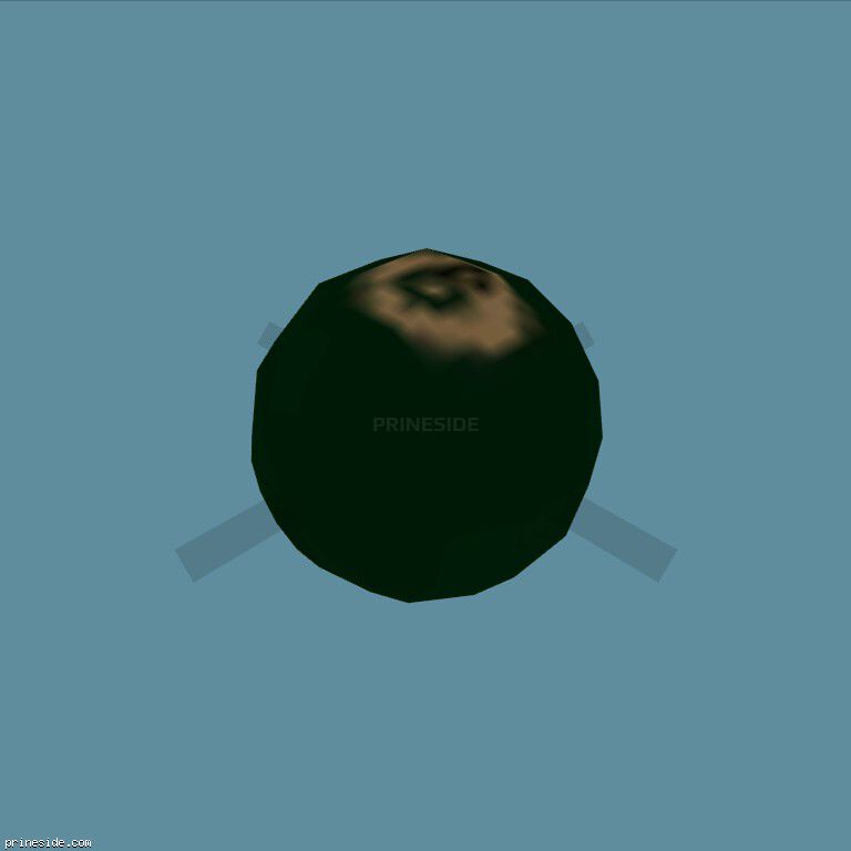 Сплошно зеленый бильярдный шар с цифрой 6 (k_poolballspt06) [3104] на темном фоне
