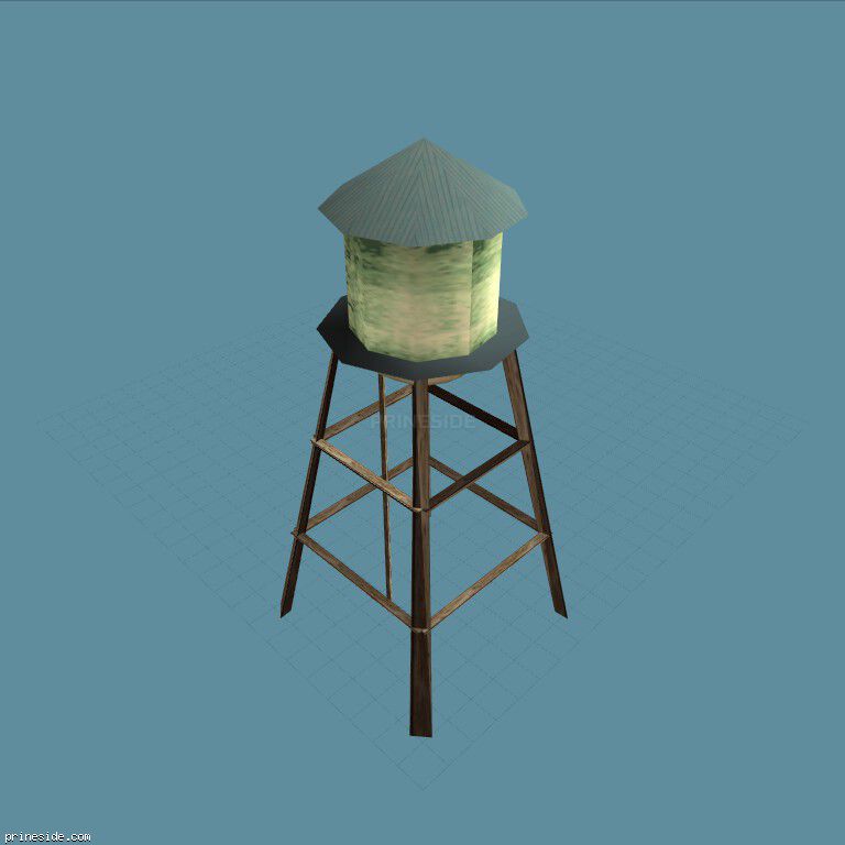 Water tower (ci_watertank) [5836] on the dark background