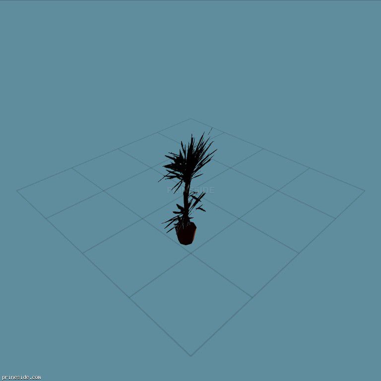 A small tree in a pot (veg_palmkb8) [630] on the dark background
