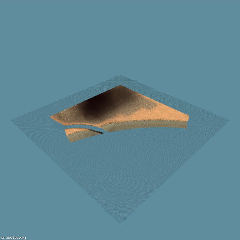 Небольшая часть ландшафта с камнем и песком (vgnorthland04) [6882] на темном фоне