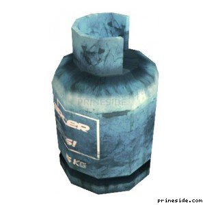 Blue compressed gas (CJ_FLAME_Drum_(F)) [1370] on the light background