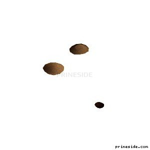 Three small heaps of gravel (des_gravelpile01) [16077] on the light background