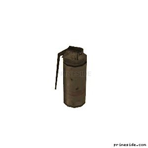 Smoke grenade (Gasgrenade) [1672] on the light background