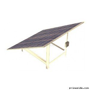 Солнечная панель батарея (roofstuff16) [1697] на светлом фоне