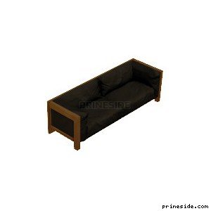 Sofa in black (mrk_seating1) [1723] on the light background