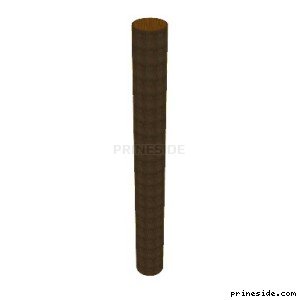 Long wooden pipe for racing with stunts (Tube100m1) [18852] on the light background