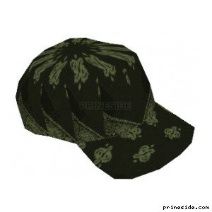 Cap green with patterns (Hat4) [18929] on the light background