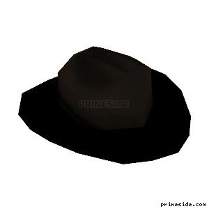 Dark hat (CowboyHat2) [18962] on the light background