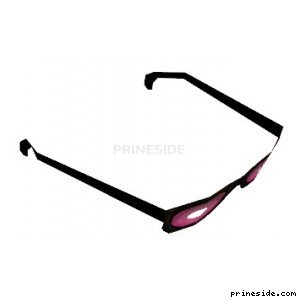 Sunglasses with a pink tinge (GlassesType5) [19010] on the light background