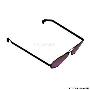 Солнцезащитные очки с фиолетовым оттенком (GlassesType19) [19024] на светлом фоне