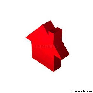 Пикап (pickup) значка дома красного цвета (property_red) [19522] на светлом фоне