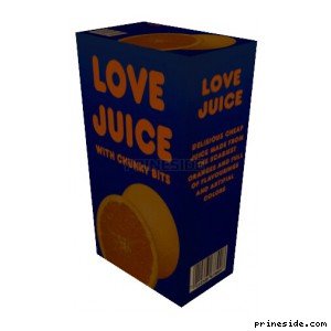 Упаковка апельсинового сока (JuiceBox1) [19563] на светлом фоне