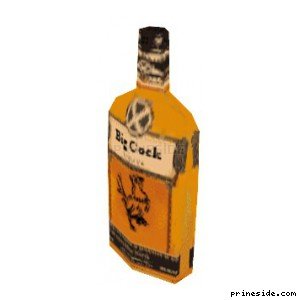 Бутылка с алкоголем (AlcoholBottle4) [19823] на светлом фоне