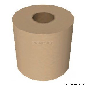 A roll of toilet paper (ToiletPaperRoll1) [19873] on the light background