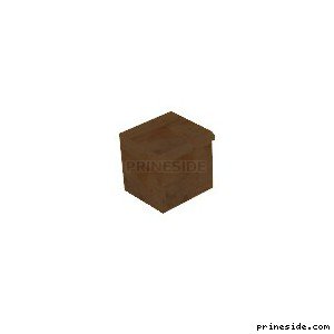 A small, wooden box  (LOW_CABINET_1_S) [2328] on the light background