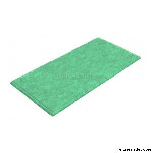 Green carpet (gym_mat02) [2632] on the light background