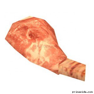Небольшой кусок мяса (CJ_MEAT_1) [2804] на светлом фоне