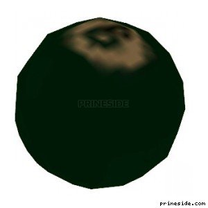 Сплошно зеленый бильярдный шар с цифрой 6 (k_poolballspt06) [3104] на светлом фоне