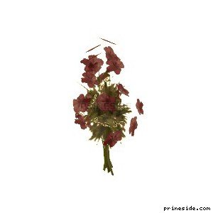 Букет красных цветов (flowera) [325] на светлом фоне