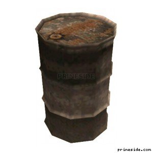 Rusty barrel (CJ_Drum) [935] on the light background